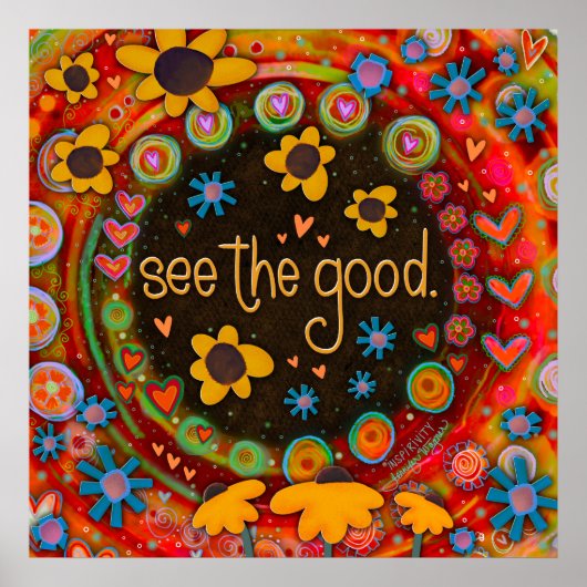 かわいいカラフル明るさが心に残る ポスター (正面)