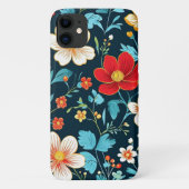 かわいいカラフル春の花の美しいフローラ Case-Mate iPhoneケース (裏面)