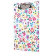 かわいいカラフル春の花パターン クリップボード (左)