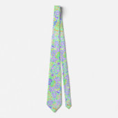 かわいいカラフル春の花 ネクタイ (正面)