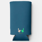 かわいいカラフル春の鳥のパーティー スリム缶クーラー (正面)