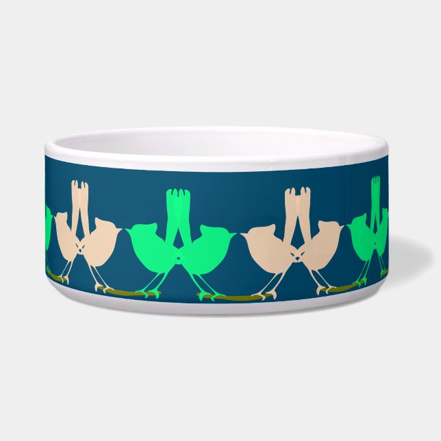 かわいいカラフル春の鳥のパーティー ボウル (正面)