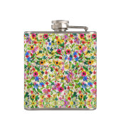 かわいいカラフル春フローラ花 フラスク (裏面)