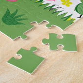 かわいいカラフル春虫が子どもたちをパターン ジグソーパズル (側面)