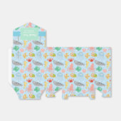 かわいいカラフル水中動物のパターン フェイバーボックス (折り畳みなし)