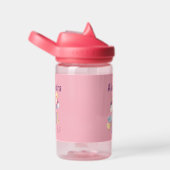 かわいいカラフル水彩一角獣 ウォーターボトル (右面)