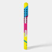 かわいいカラフル水彩猫のレトロ柄 Case-Mate iPhoneケース (裏面 / 右)