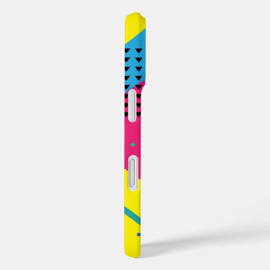 かわいいカラフル水彩猫のレトロ柄 Case-Mate iPhoneケース (裏面 / 右)