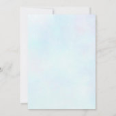 かわいいカラフル水彩蝶の赤ちゃんシャワー 招待状 (裏面)