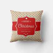 かわいいカラフル水玉模様クリスマス クッション (裏面)
