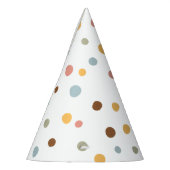 かわいいカラフル水玉模様誕生日 パーティーハット (左)