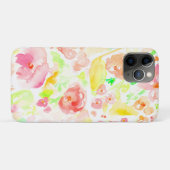 かわいいカラフル水色の花 Case-Mate iPhoneケース (裏面(横))