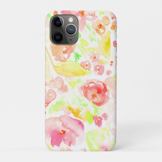 かわいいカラフル水色の花 Case-Mate iPhoneケース (裏)