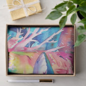 かわいいカラフル熱帯水色のサメ 薄葉紙 (ギフト)