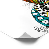 かわいいカラフル犬と猫が私を引き付ける ポスター (角)