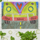 かわいいカラフル犬と猫のキッチンタオル キッチンタオル (折り畳み)