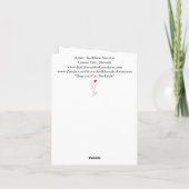 かわいいカラフル犬と猫のグリーティングカード サンキューカード (裏面)