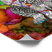 かわいいカラフル犬と猫のポスター – 11"x14" ポスター (角)