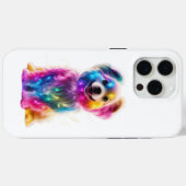 かわいいカラフル犬 Case-Mate iPhoneケース (裏面 (横))