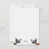 かわいいカラフル猫サンキューカード サンキューカード (裏面)