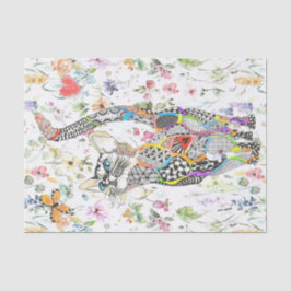 かわいいカラフル猫ティッシュペーパー 薄葉紙