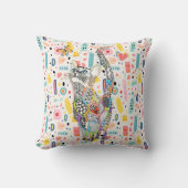 かわいいカラフル猫装飾用クッション クッション (正面)