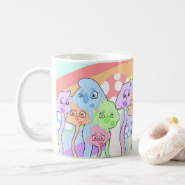 かわいいカラフル生き物 コーヒーマグカップ