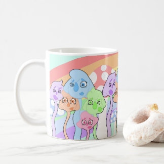 かわいいカラフル生き物 コーヒーマグカップ