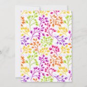 かわいいカラフル秋のフルーツ結婚式招待状 招待状 (裏面)