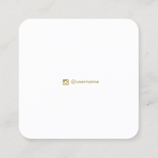 かわいいカラフル紙吹雪イヤリングジュエリー スクエア名刺 (裏面)