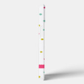 かわいいカラフル紙吹雪ドットのパタパーソナライズされたーン Case-Mate iPhoneケース (裏面 / 右)