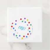 かわいいカラフル紙吹雪ドットメッセージカード フェイバータグ (インサイチュ)
