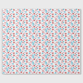 かわいいカラフル紙飛行機、飛行機又はパイロット ラッピングペーパー (フラット)