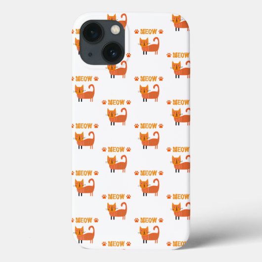 かわいいカラフル素晴らしな猫のルックi phone case Case-Mate iPhoneケース (裏面)
