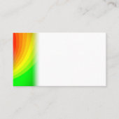 かわいいカラフル絞り染めレインボースワールアートパターン プレイスカード (正面)
