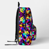 かわいいカラフル絵を描（ばちゃばちゃ）跳ねるカーフラグ プリントバックパック (左)