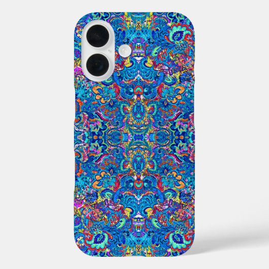 かわいいカラフル絵画抽象芸術の花 Case-Mate iPhoneケース (裏面)