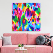 かわいいカラフル絵画抽象芸術デザイン キャンバスプリント (インサイチュ (リビング))