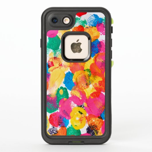 かわいいカラフル絵画抽象芸術 LifeProof iPhoneケース (裏面)