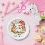 かわいいカラフル羊の赤ちゃんシャワー ペーパープレート (パーティー)