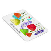 かわいいカラフル花と鳥の磁石 マグネット (右側)