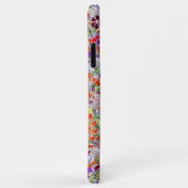 かわいいカラフル花コラージュデザイン Case-Mate iPhoneケース (裏面/右)