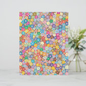 かわいいカラフル花スクラップブック作りクラフト紙 (スタンド正面)