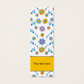 かわいいカラフル花デザインしおり (正面)