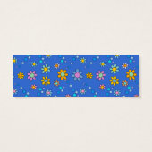 かわいいカラフル花デザインしおり (裏面)