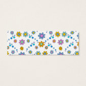 かわいいカラフル花デザインしおり (裏面)