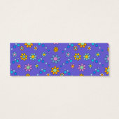 かわいいカラフル花デザインしおり (裏面)