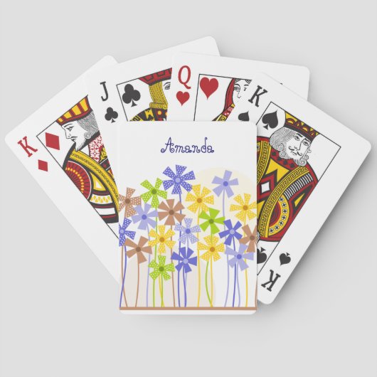 かわいいカラフル花園 トランプ (裏面)