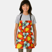 かわいいカラフル花柄 エプロン (インサイチュ)
