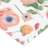 かわいいカラフル花 テーブルクロス (アングル)